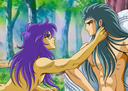 aquarius_camus saint_seiya scorpio_milo