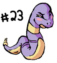 blush color ekans female female_only feral front_view machv99 nintendo nude pokémon_(species) pokemon pokemon_(species) solo tagme vulva