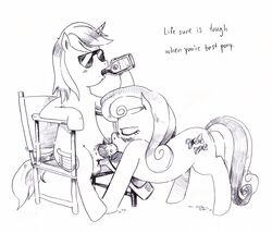 bonbon_(mlp) friendship_is_magic lyra_heartstrings_(mlp) my_little_pony smooth_skin tripsocho