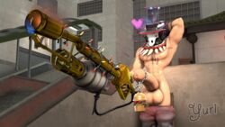 2016 3d ass erection gay huge_cock male muscle penis pyro scout source_filmmaker team_fortress team_fortress_2 yuri_mitsu_(artist)