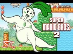 1girls blush breasts female female_only green_eyes green_nipples humanoid looking_at_viewer mandemolition mario_(series) nintendo nintendoart nipples no_hands open_mouth solo super_mario_bros._2 tagme thick thick_thighs thighs turnip white_body wide_hips