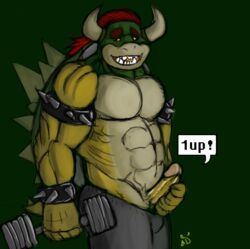 1up baddemona bowser green_shell horns koopa male_only mario_(series) nintendo shell spiky_shell super_mario_bros. tagme