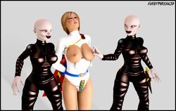 3d 3girls dc furbyphreak3d power_girl tagme yuri