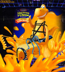 bdsm_gear cheesasaurus_rex cheese edit food inanimate kraft mascot tagme