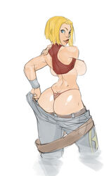 blue mary from fatal fury by 41leviathan
