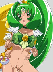 blush clothing cure_peace girl_on_top li midorikawa_nao pretty_cure small_breasts smile_precure tagme threesome yayoi_kise