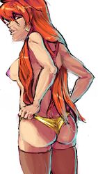 1girls ass breasts female human light-skinned_female light_skin lina_inverse long_hair navras orange_hair slayers sorceress tagme