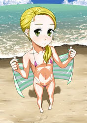 artist_request flat_chest hikari_kujo pretty_cure swimsuit tagme towel