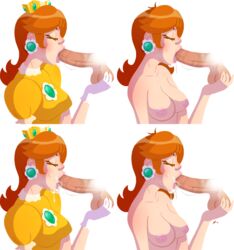 af ball_fondling female human male mario_(series) multiple_images nintendo princess_daisy straight tagme unseen_male_face