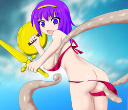 athena_(series) athena_asamiya king_of_fighters princess_athena purple_hair snk tagme