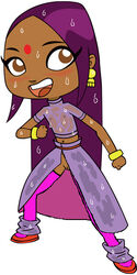 accurate_art_style blush blushing cum_on_body cum_on_face indian_clothes indian_female looking_at_viewer purple_dress purple_hair pussy sally_bollywood sally_bollywood:_super_detective smile tagme transparent transparent_clothing wet yellow_earrings