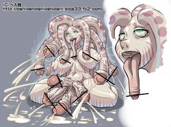 1futa body_horror breasts censored cum enneaphallia foreskin forest futa_only futanari green_eyes hexaphallia intersex messy monster monster_girl multi_penis nipples nude octophallia open_mouth penis penis_hair penis_nipples penis_tongue pointless_censoring polyphallia sashizume_soutarou sea_angel solo teeth tentacle tetraphallia uncircumcised uncut url what zanburg