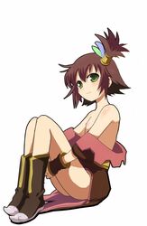 brown_hair gloves green_eyes hair_ornament nan nan_(tales) nude_filter photoshop short_hair smile solo tales_of_(series) tales_of_vesperia