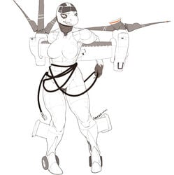 airplane anthro female female_only personification robotjoe solo tagme v-22_osprey vehicle