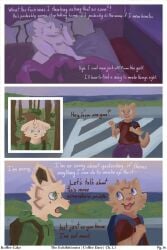 2026 2:3 absurd_res aeson_(koffeecake) anthro artist_name bed bed_covers bed_sheet bedding bedroom brown_body brown_fur cheek_tuft clothed clothing colored comic copyright_name cream_(koffeecake) dialogue digital_drawing_(artwork) digital_media_(artwork) digital_painting_(artwork) duo english_text facial_tuft female fur furniture grass hair head_tuft hi_res koffeecake lagomorph leporid male mammal mastectomy_scar masturbation multiple_scenes mustelid mythological_creature mythology nude open_mouth otter painting_(artwork) pillow plant portrait rabbit scar sea shaded sidewalk signature simple_background sky smile species_name story technology text three-quarter_portrait topless trail tree tuft walking water white_body white_fur window