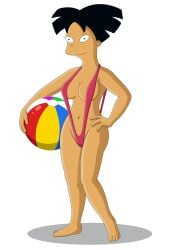 amy_wong breasts futurama hand_on_hip slingshot_swimsuit thighs