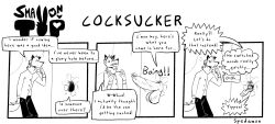 2boys anthro balls bathroom big_balls big_penis canine clothed clothing comic english_text erection excited faceless_male furry gay glory_hole large_penis long_tongue male/male male_only mouth_open nude penis public size_difference small_dom_big_sub spedumon submissive_male text
