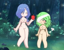 big_boobs blue_hair exposed_pussy gacha gacha_club gacha_life green_hair neimi_frog_0v0