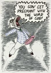 2026 absurd_res anthro big_penis bodily_fluids bovid caprine christianity church clothing cross cum dialogue dior_(brand) ejaculation elderly erection eyes_closed eyewear fog foreskin formal_wear fur genital_fluids genitals glasses grey_background grey_body grey_skin hanging_from_rope hi_res huge_penis male mammal marker_(artwork) open_mouth pastor penis penis_poking_out pink_penis religion religious_symbol rewopsofunny rope sheep simple_background smoke solo speech_bubble spread_legs spreading stretching_arms suit traditional_media_(artwork) vein veiny_penis wool_(fur) yelling