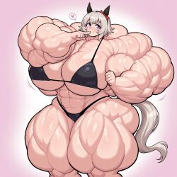 1girls abs ai_generated ass biceps curren_chan_(umamusume) extreme_muscles female_pecs horse_girl huge_ass huge_muscles huge_pecs hyper_muscles large_pectorals muscular_female pecs pectorals two-know umamusume umamusume_pretty_derby