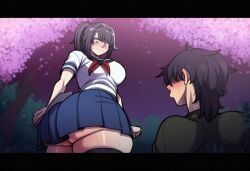 ai_generated ayano_aishi excited_female huge_ass novelai yandere_simulator