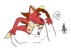 anthro breasts canine color fellatio female fiona_fox fox fur furry giver_pov human human_on_anthro insertion interspecies ko male male_human/female_anthro male_on_anthro male_pov nipples nude oral partial_male partially_colored penis pov sonic_(series) straight