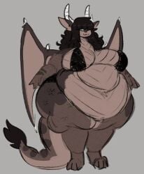 bbw big_ass big_breasts breasts bubble_butt cleavage female furry huge_ass huge_breasts mexifurfoof overweight tagme thick_thighs wide_hips