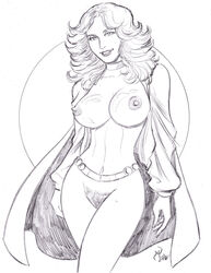 black_and_white dc michael_powell sketch supergirl tagme