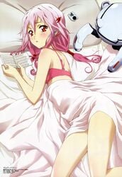 bra guilty_crown pink_bra pink_hair tagme yuzuriha_inori