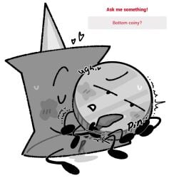 anal_fingering battle_for_dream_island bfdi coiny coiny_(bfdi) erection moaning object_shows penis pin_(bfdi) prostate_stimulation yaoihet