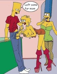 bart_simpson female fishnets high_heel_boots high_heels human incest lisa_simpson male marge_simpson platform_heels straight tagme the_fear the_simpsons