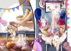 absurd_res accessory after_anal after_sex anal anal_penetration animal_genitalia animal_penis antlers anus balls birthday bisexual_pride_colors bisexual_pride_socks bisexual_pride_underwear blush bodily_fluids body_blush body_writing bottomwear breath broken_condom butt butt_blush buttplug cactie clothed clothed_feral clothing cock_ring condom condom_balloon condom_on_antlers condom_wrapper cum cum_everywhere cum_from_penis cum_in_ass cum_in_mouth cum_inside cum_on_balls cum_on_butt cum_on_chest cum_on_door cum_on_face cum_on_ground cum_on_leg cum_on_legwear cum_on_neck cum_on_penis cum_on_tail deer discarded_condom discarded_sex_toy door ejaculation equine_genitalia equine_penis erection excessive_cum excessive_genital_fluids feral filled_condom fluffy fluffy_tail food footwear frilly frilly_clothing frilly_panties frilly_underwear fur gaping gaping_anus gaping_mouth genital_fluids genitals hair heart_buttplug hi_res hole_in_door horn insult jewelry keyhole_clothing keyhole_underwear leaking_anus leaking_cum leaking_penis legwear lgbt_pride lingerie male male/male mammal messy mouth_ring muffin multicolored_clothing multicolored_underwear musk musky_balls musky_butt musky_penis new_world_deer open_mouth panties party penetration penile penis penis_accessory penis_jewelry percy_tempest plug_(sex_toy) precum pride_color_clothing pride_color_footwear pride_color_legwear pride_color_socks pride_color_underwear pride_colors public restrained restraints sex_toy sexual_barrier_device socks steam tail tally_marks teeth teeth_showing through_door through_hole tied_condom torn_bottomwear torn_clothing torn_panties torn_underwear underwear unused_condom vibrating_cock_ring vibrator vibrator_on_penis wearing_condom wet wet_clothing wet_face wet_sex_toy white-tailed_deer whiteboard writing_on_butt writing_on_thigh