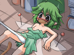 fairy fairy_wings green_hair lifting_dress micro minigirl q-tip rpg_maker tagme