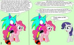 3pac anthro feral friendship_is_magic my_little_pony pinkie_pie_(mlp) rarity_(mlp) recolor slur smooth_skin transphobia zoophilia