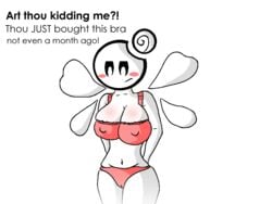 annoyed bra breasts frustrated luvbi mario_(series) nimbi nintendo panties paper_mario sirserial super_paper_mario wings