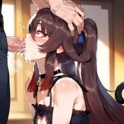 blowjob catgirl genshin_impact hu_tao_(genshin_impact)