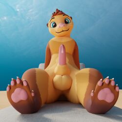 1:1 3d_(artwork) animal_genitalia anthro anus ass awtter backsack balls bliss0tter bodily_fluids digital_media_(artwork) feet foot_fetish foot_focus genital_fluids genitals hi_res looking_at_viewer male mammal mustelid musteline nude otter pawpads paws penile penis precum presenting sitting spread_legs spreading