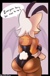 1girls anthro ass bat big_ass big_breasts breasts bubble_butt bunny_ears bunny_tail bunnysuit bunnysuit_rouge_(trend) chiropteran clothing dat_ass davidsanchan everyone_is_so_mean_2_me fat_ass female female_only huge_ass large_ass meme png rear_view rouge_the_bat solo sonic_(series) sonic_the_hedgehog_(series) thick_ass thick_thighs wide_hips wings