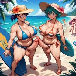 ai_generated beach big_penis dickgirl djxcarline futanari gamer gigantic_ass gigantic_balls gigantic_breasts gigantic_butt gigantic_testicles gigantic_thighs huge_ass huge_breasts huge_cock