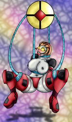 areola artist_request blush bondage breasts courtney_gears erect_nipples female_only nipples ratchet_and_clank