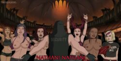 animated exposed_breasts metalocalypse multiple_girls nathan_explosion official_art tagme