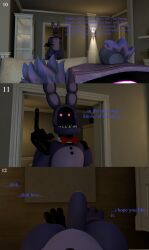 3d_(artwork) 5naptrap absurd_res animal_humanoid animatronic bear big_penis bonnie_(fnaf) bow_tie collar digital_media_(artwork) duo epic_games feathers female first_person_view five_nights_at_freddy's five_nights_at_freddy's_2 flaccid fortnite fortnite:_battle_royale fur genitals glowing glowing_eyes hi_res humanoid lagomorph lagomorph_humanoid leporid living_room machine male male_pov mammal mammal_humanoid mechanical_arm mechanical_hand night penis purple_body purple_glow rabbit raven_team_leader red_bow_tie robot scottgames sleeping_on_sofa source_filmmaker_(artwork) stalking thick_thighs ursid_humanoid white_collar wide_hips withered_bonnie_(fnaf)