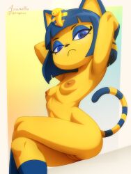 ankha from animal crossing by azuretto