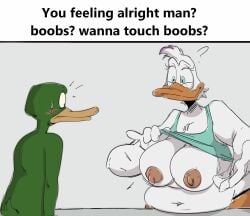 anthro big_breasts duck furry furry_female jodero mature_female meme milf original_character