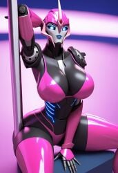 1robot_girl absurd_res ai_generated alternate_version_available arcee arcee_(prime) big_breasts blue_eyes bra breasts cleavage ecchi giantess hasbro hi_res highres looking_at_viewer panties robot_humanoid roger1011 stripper_pole thick_thighs thighhighs thighs transformers transformers_prime