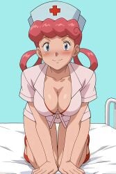 1girls nurse_joy paulinebabe pokemon