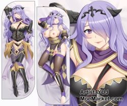 1girls camilla_(fire_emblem) dakimakura fire_emblem fire_emblem_fates looking_at_viewer moemarket purple_eyes purple_hair solo