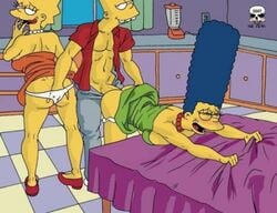 all_fours bart_simpson bent_over doggy_style female from_behind harem hugo_simpson human incest lisa_simpson male marge_simpson mother_and_daughter mother_and_son straight the_fear the_simpsons