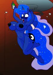 absurd_res air_bubble anthro aquaphilia asphyxiation breasts bubble byondrage cyanosis drowning equid equine female friendship_is_magic hasbro hi_res horn horse keypad mammal my_little_pony nipples peril pony princess_luna_(mlp) solo story story_in_description struggling thick_thighs trapped underwater water