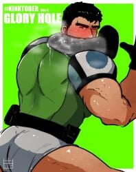 2boys absurdly_large_cock ass back back_muscles back_view bara big_muscles big_penis black_hair blush blushing boner breath briefs chris_redfield daddy dilf erection gay glory_hole green_background green_shirt grey_briefs grey_penis grey_underwear hands_on_wall hhog huge_cock huge_penis human imminent_blowjob imminent_oral interspecies kinktober kinktober_2023 male male_only manly mr_x muscle_bottom muscles muscular muscular_back muscular_bottom muscular_male musk one_eye_closed penis penis_on_shoulder precum precum_drip precum_on_penis resident_evil sniffing_penis sweat sweating thick_eyebrows thick_penis tight_clothing tight_shirt underwear veiny_penis